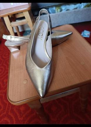 Босоножки, золото, на стельку 24 см