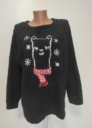 Кофта мягушка піжамна тедді xl/xxl ог 130