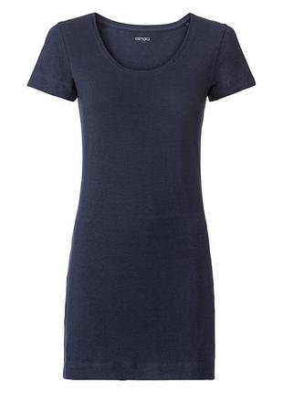 Футболка подовжена для жінки esmara lycra® 370569 m темно-синій