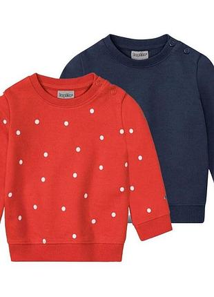Свитшот набор 2 шт. для девочки lupilu lidl 413721 062-68 см (2-6 мес.) комбинированный