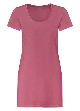 Футболка подовжена для жінки esmara lycra® 381428 l малиновий
