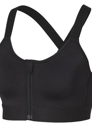 Спортивный топ с уплотненными чашками для женщины crivit lycra® 457544 l черный