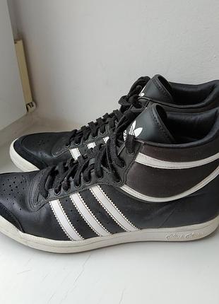 Шкіряні середні кеди на дівчину adidas 38р. 25 см.