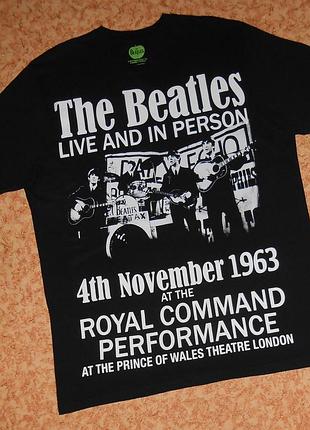 Футболка the beatles/live and in person/royal command performance/рок мерч