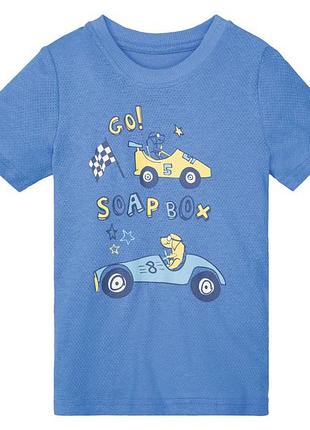 Футболка хлопковая для мальчика lupilu lidl 372795 110-116 см (4-6 years) голубой
