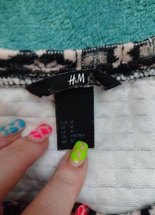 Женский теплый свитшот h&amp;m с этническим принтом, размер m 5