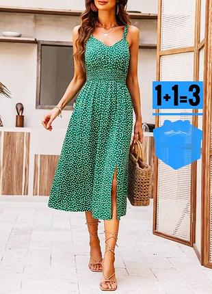 Міді сукня в квітковий принт shein xl