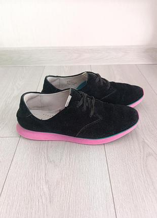 Clarks замшевые кроссовки мокасины размер 41 (26,5см)