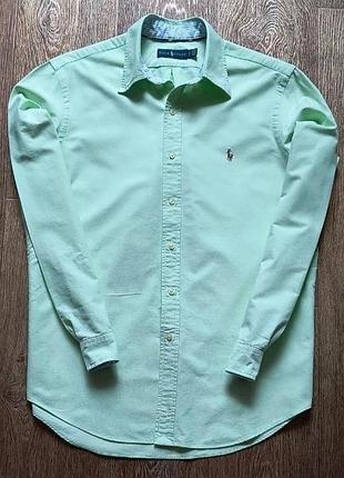 Мужская рубашка с длинным рукавом polo ralph lauren размер l