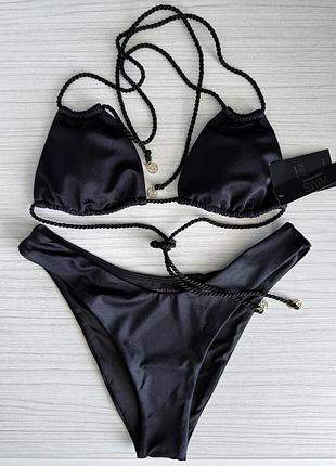 Купальник роздільний victoria’s secret топ s (70c, 75a, 75b), плавки бразиліана розмір s. вікторія сікрет