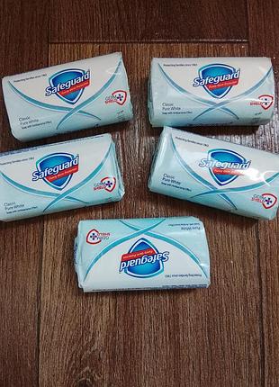 Лот safeguard антибактериальное мыло классическое,90г*5