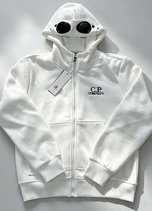 Кофта c.p. company білого кольору, розміри s,m,l,xl