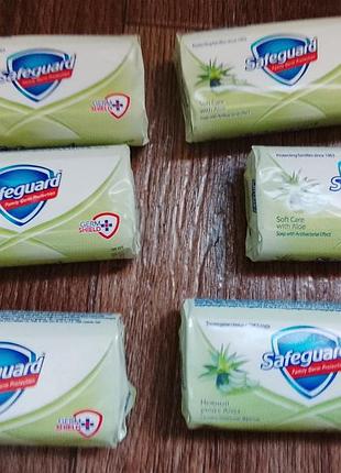 Лот safeguard антибактериальное мыло классическое,90г*6