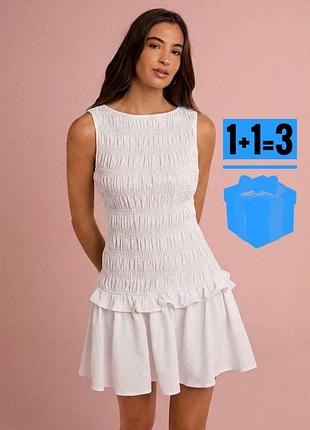 Сукня резинка з рюшем shein l