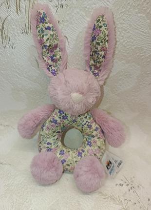 Jellycat брязкальце зайчик jelly cat м'яка іграшка