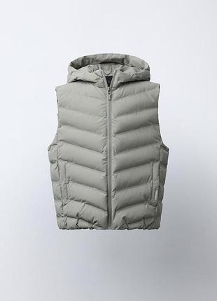 Сверхлегкий водоотталкивающий жилет с капюшоном zara (4591, 4330) 8073/760/710