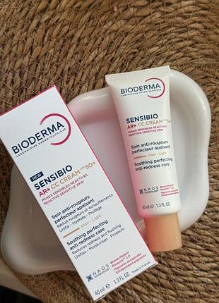 Bioderma sensibio ar+ cc cream spf50+ clair light 40 мл
