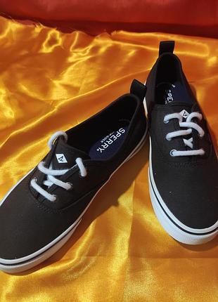 Стильні текстильні жіночі  кеди sperry