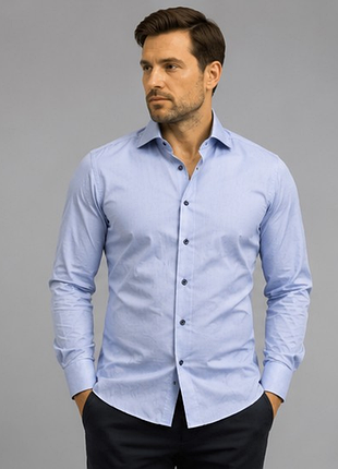 Сорочка stenströms fitted body twofold super cotton 40 15¾ extra long sleeve m l