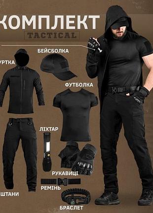 Літній тактичний костюм 8в1 tiran чорний