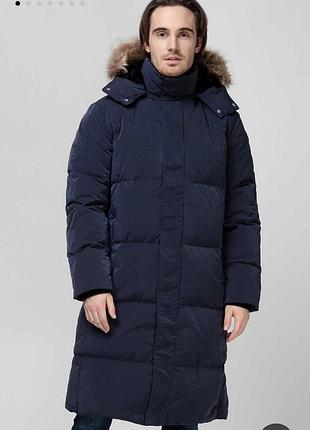 Пуховик guess натуральний довгий розмір m