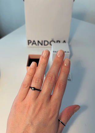 Ориганальна каблучка pandora me black heart з упакуванням