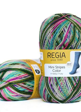 Шкарпеткова пряжа regia color 100 г, 00490