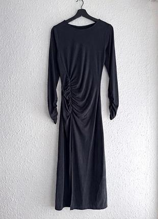 Сукня міді з драпірування сукня reiss, міді сукня reiss
