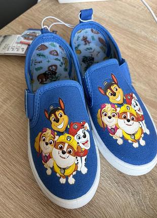 Нові, не ношені дитячі тапки капці в садочок sinsay щенячий патруль paw patrol 30