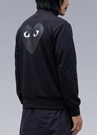 Черная мужская олимпийка comme des garcons play размер s