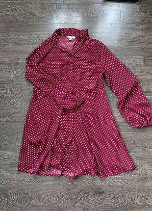 Легка сукня в горошок, розмір l/xl.