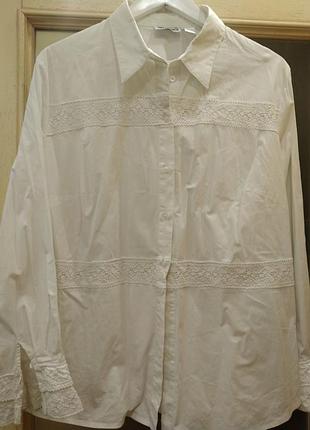 Women's selection, italy (xxl). сорочка ошатна біла. нова