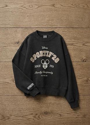 Світшот для дівчинки zara з міккі маусом, свитшот кофта девочке zara disney