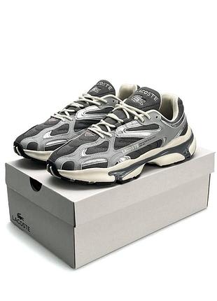 Мужские кроссовки lacoste l003 2k24 grey silver