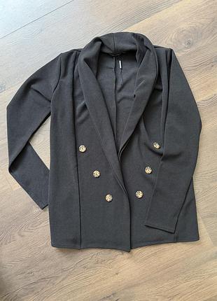 Піджак zara,блейзер  prettylittlething  жакет чорний m -s розмір