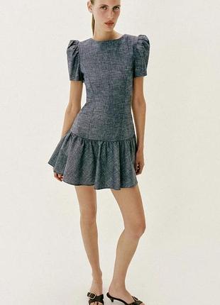 Лляне плаття zara