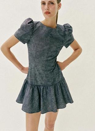 Лляне плаття zara 2