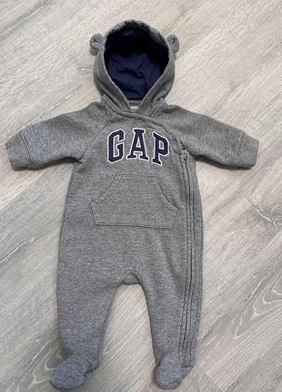 Утепленный ромпер gap, 0-3мес