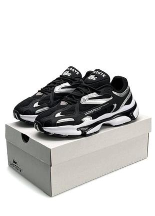 Мужские кроссовки lacoste l003 2k24 black silver white