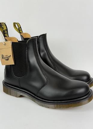 Dr. martens 2976 smooth leather chelsea boots shoes men’s size us8 eu41 black мужские ботинки