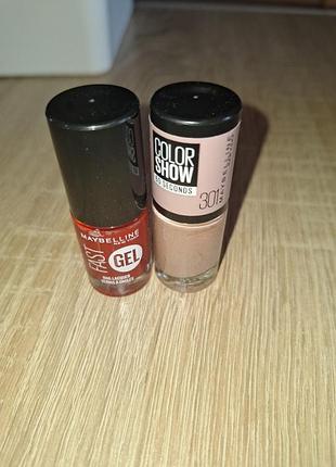 Лот/набор лаков для ногтей maybelline
