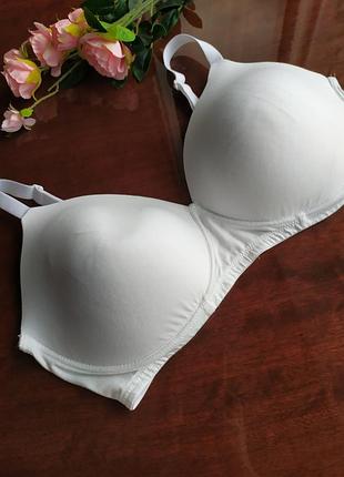 Коттоновый бюстгалтер с формованной чашкой без косточек m&amp;s, eur 90e