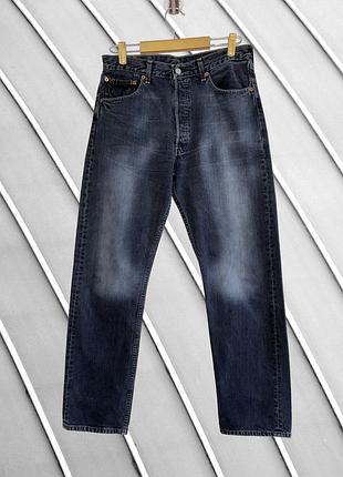 Мужские винтажные синие джинсы levi's w33 l32 оригинал левис прямые джинсы 501 505 straight 50 52