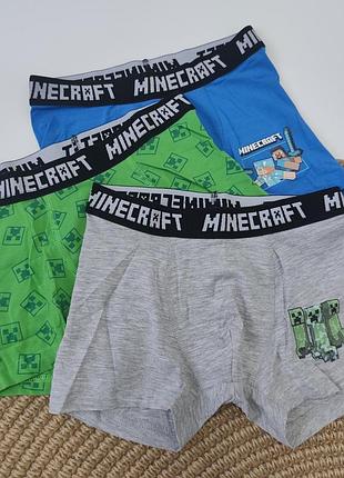 Боксеры для мальчика c&amp;a minecraft Майнкрафт набор 3 шт bs001394 размер 122-128