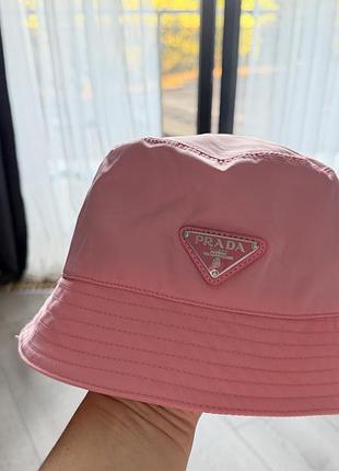 Оригінальний капелюх, шляпка рожева плащівка prada  56 57
