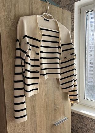 Кардиган у смужку massimo dutti