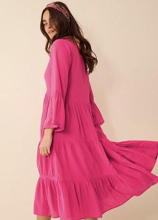 👗шикарное ярусное платье коттон италия🇮🇹
