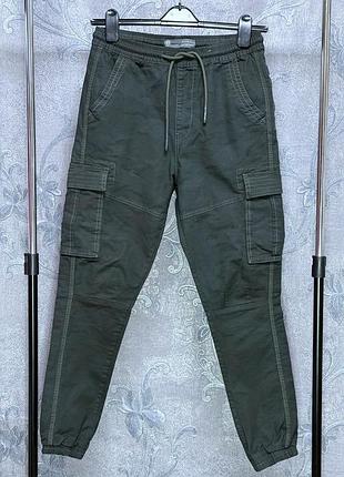 Брюки джоггеры карго мужские denim co. cuffed cargo xs 42-44 размер стритстайл стиль уличный кэжуал милитари y2k урбанистический стритстайл 2000 unisex