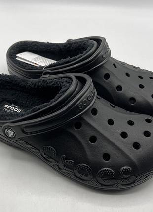 Crocs baya lined clog оригинальные кроксы /тапки/клоги на меху