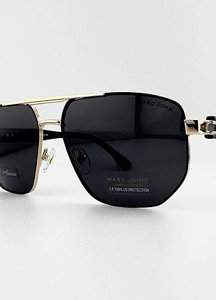 Мужские солнцезащитные очки marc john mj0855 col.46-p1 polarized поляризационные uv400 (черный с золотом)